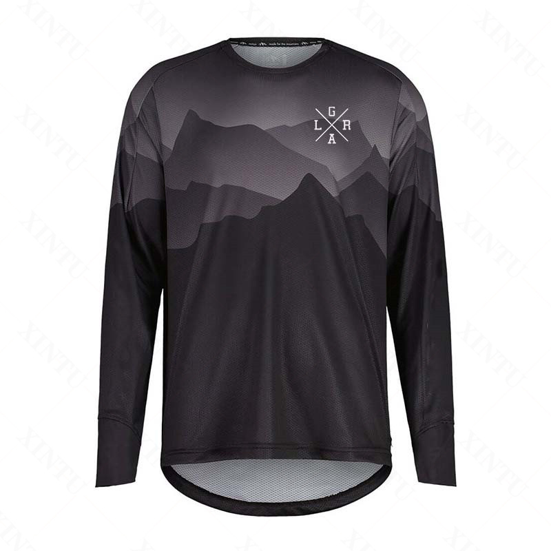 Mountain Biking Shirts - Maglia da Moto per Uomo, Jersey