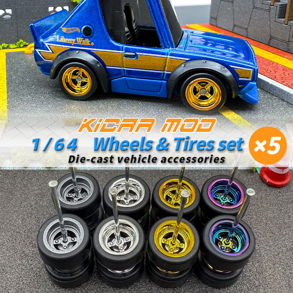 Tire Insert Foam - Ruote Staccabili in Gomma 1/64 per