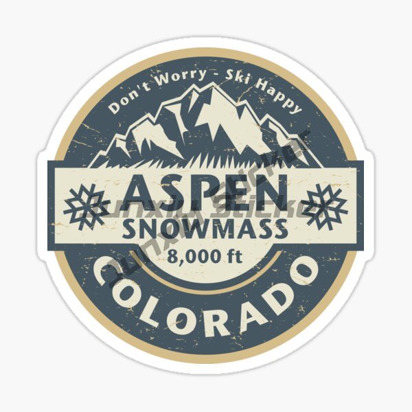 Mountain Biking Colorado - ASPEN SNOWMASS Colorado Adesivi per Auto