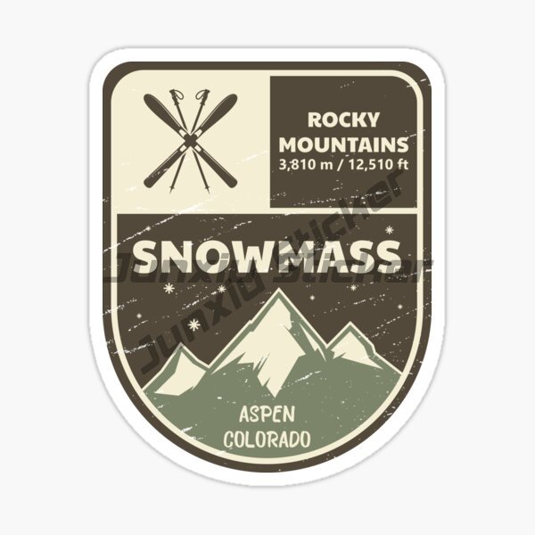 Mountain Biking Colorado - Snowmass Aspen Rocky Mountains Colorado Adesivi