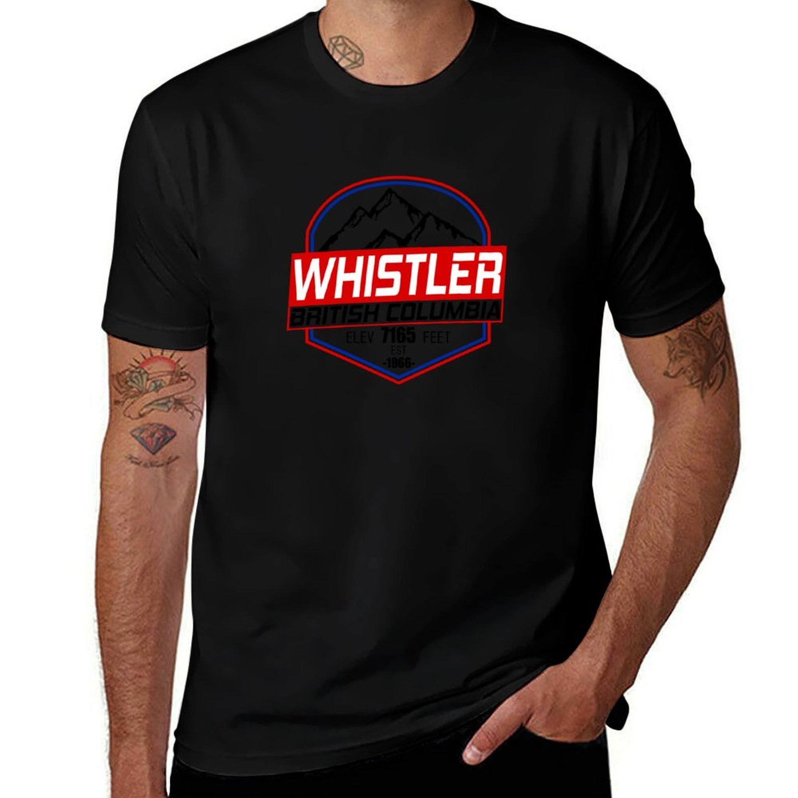 T-Shirt Ski Whistler B.C Canad - Mountain Biking Whistler recensione e prezzo