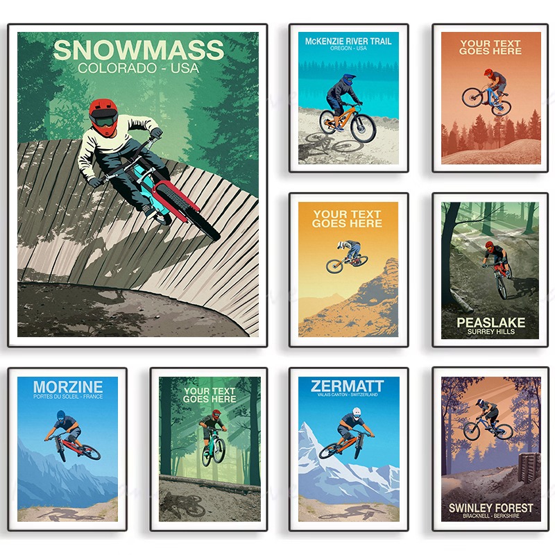 Mountain Bike Trail Poster Sno - Mountain Biking Pictures recensione e prezzo